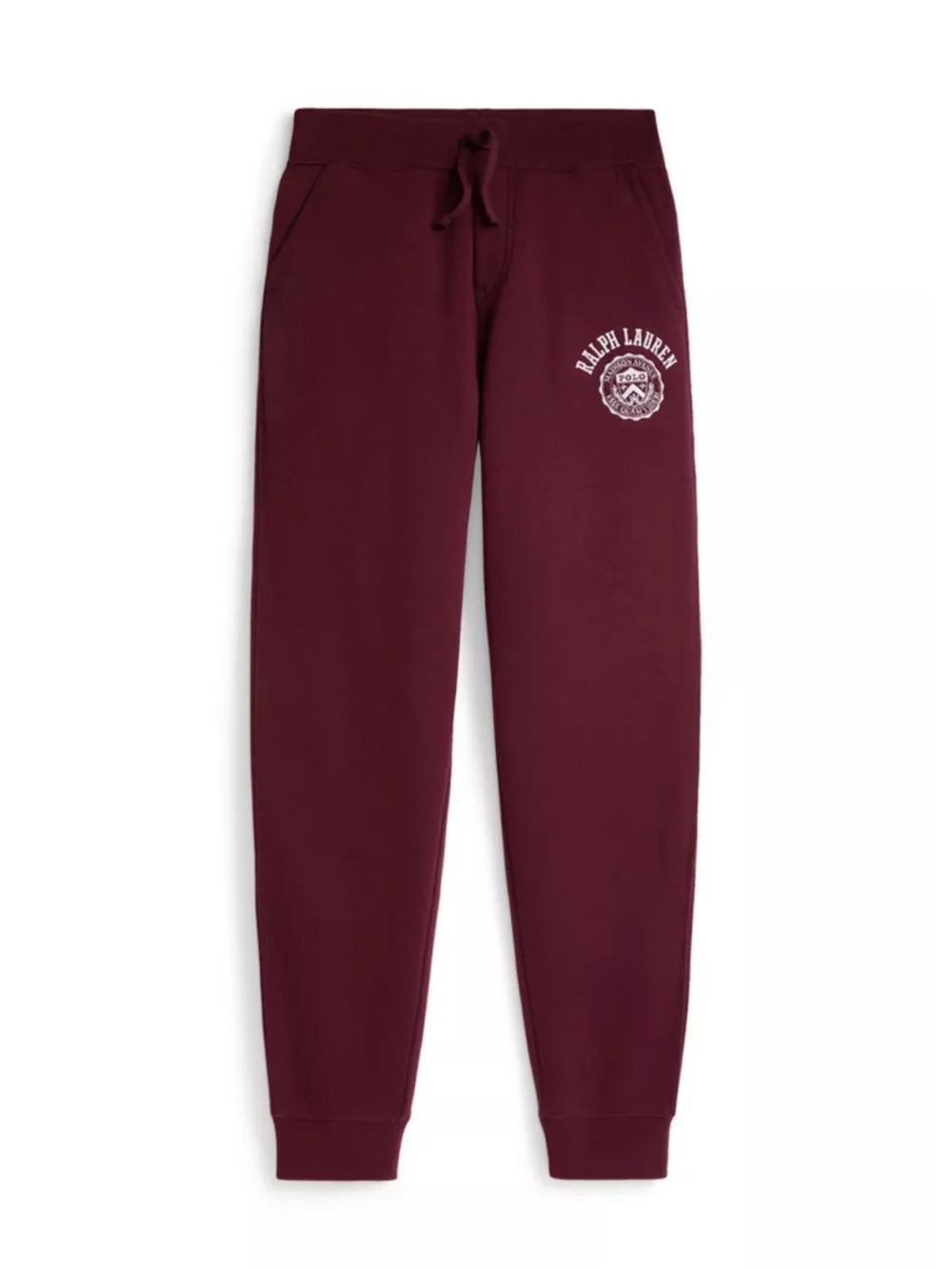 Ralph Lauren Big Boys Maroon Logo Sweat Joggers pants-size L  (14-16) (BNWT)